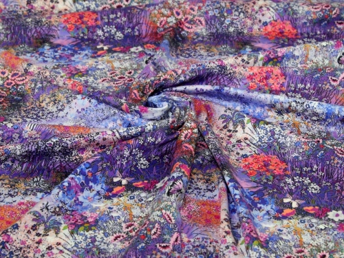 Minerva Exclusive Wildflower Fusion Cotton Sateen POD Fabric
