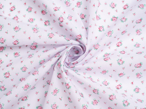 Printed Polycotton Fabric Pink