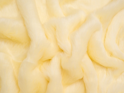 Plush Faux Fur Fabric Cream