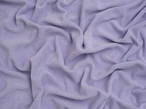 Minerva Core Range Cotton Velour Stretch Knit Fabric Pastel Lavender