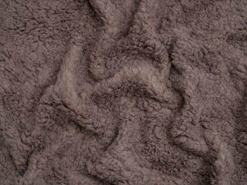 Minerva Core Range Super Soft Shearling Fleece Fur Fabric Taupe