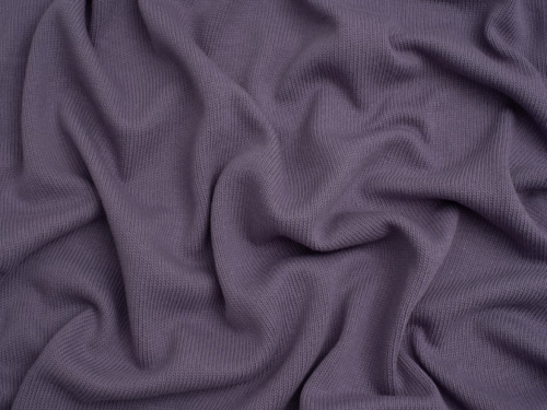 Minerva Core Range 100% Cotton Sweater Knit Stretch Fabric Purple Sage