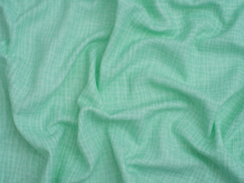 Tie Dye Cotton Double Gauze Fabric Bright Turquoise
