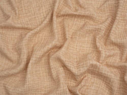 Tie Dye Cotton Double Gauze Fabric Beige