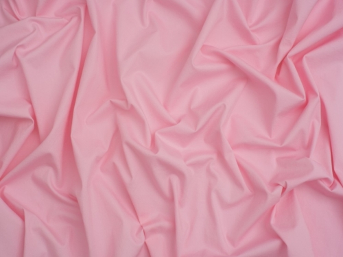 Silicone Stretch Woven Cotton Poplin Fabric Rose Pink