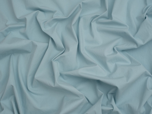 Silicone Stretch Woven Cotton Poplin Fabric Soft Jeans Blue