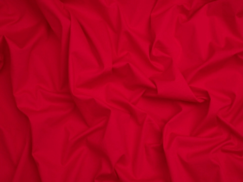 Silicone Stretch Woven Cotton Poplin Fabric Red