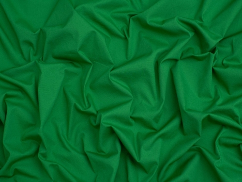 Silicone Stretch Woven Cotton Poplin Fabric Kelly Green