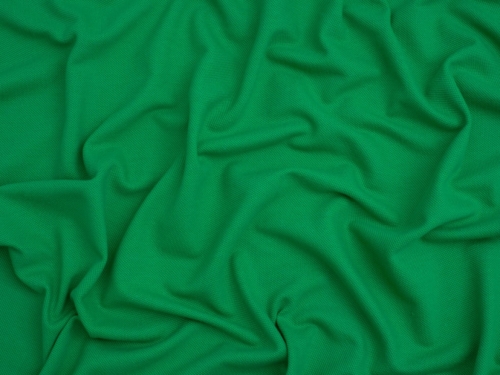 Pique Cotton Stretch Knit Fabric Kelly Green