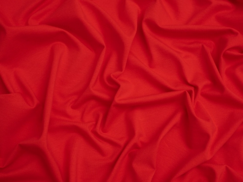 Minerva Core Range Cotton Lycra Jersey Stretch Knit Fabric Engine Red