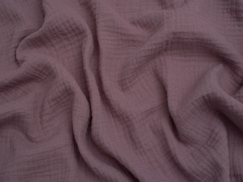 Minerva Core Range Cotton Double Gauze Fabric Dusty Mauve