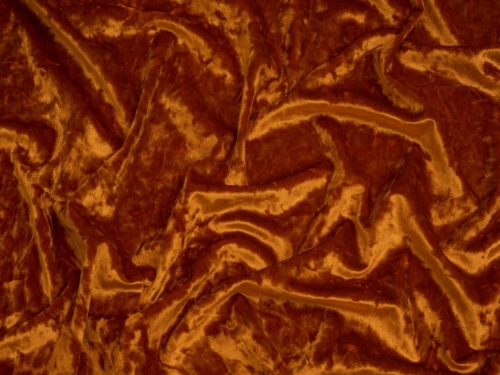 Minerva Core Range Deluxe Crush Velvet Stretch Knit Fabric Rust