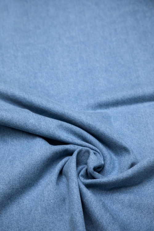 Mind The MAKER 240gsm Etta Washed Denim Fabric Light Blue