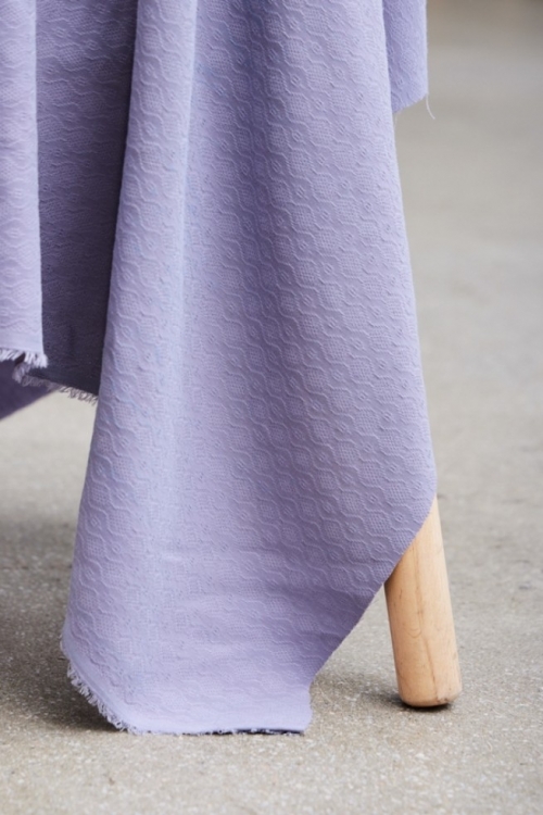 Meet MILK Ruby Tencel Lyocell Jacquard Fabric Purple Haze