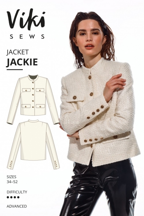 Vikisews Paper Sewing Pattern Jackie Jacket