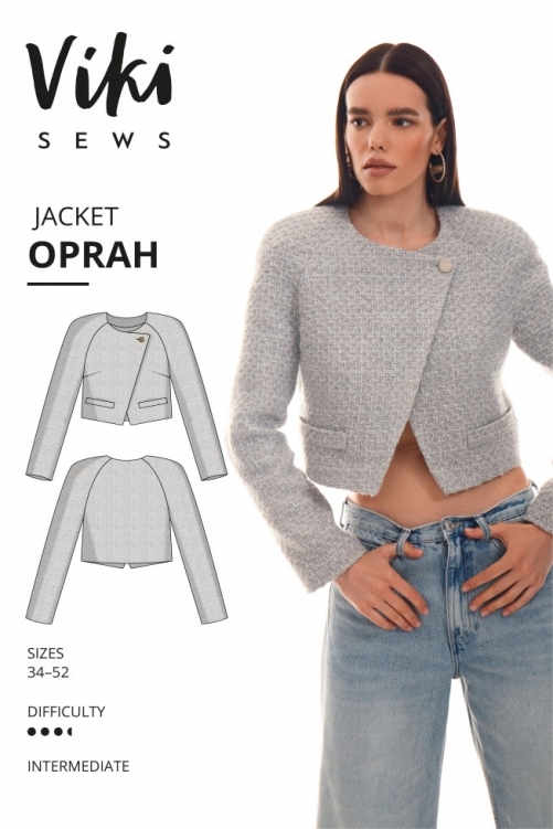 Vikisews Paper Sewing Pattern Oprah Jacket