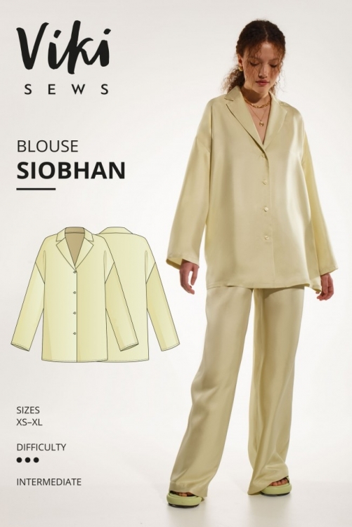 Vikisews Paper Sewing Pattern Siobhan Blouse