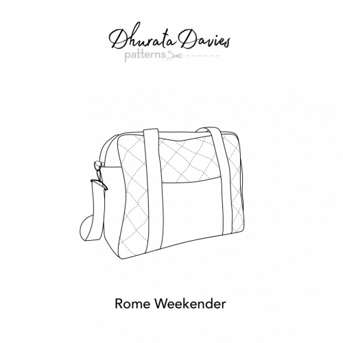 Dhurata Davies Paper Sewing Pattern Rome Weekender Bag