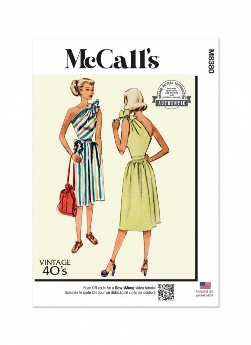 McCalls Paper Sewing Pattern 8380