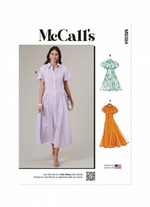 McCalls Paper Sewing Pattern 8384
