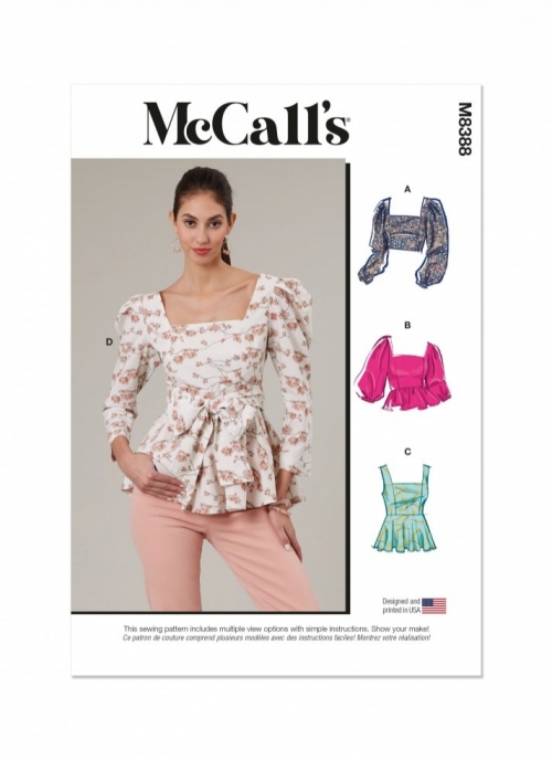 McCalls Paper Sewing Pattern 8388