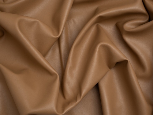 Minerva Core Range Heavy Faux Leather Fabric Camel