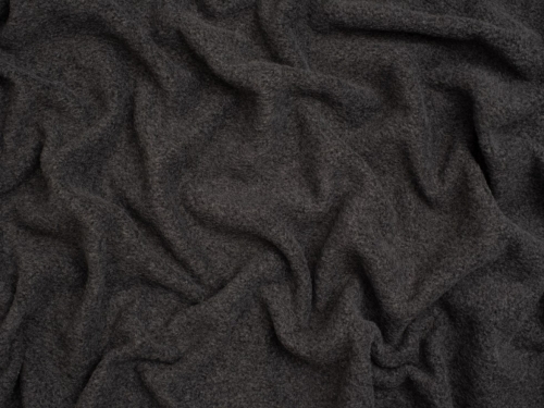 Minerva Core Range Polar Fleece Fabric Melange Dark Grey