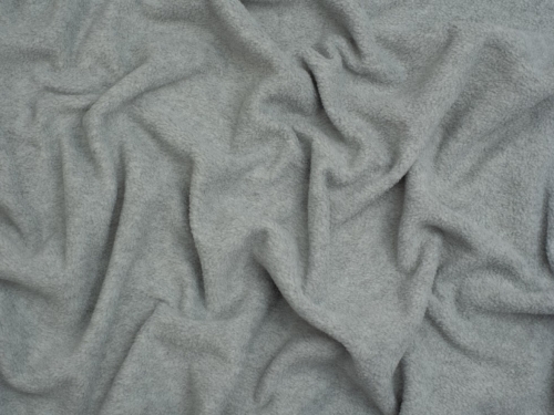 Minerva Core Range Polar Fleece Fabric Melange Light Grey