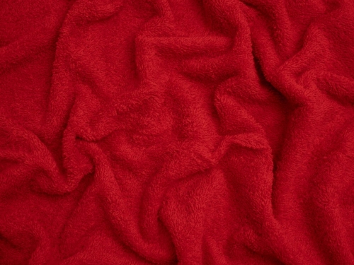 Minerva Core Range Luxury Cotton Towelling Fabric Red
