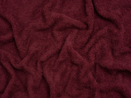 Minerva Core Range Luxury Cotton Towelling Fabric Bordeaux