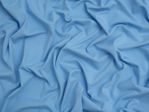 Minerva Core Range Cotton Lycra Jersey Stretch Knit Fabric Light Blue