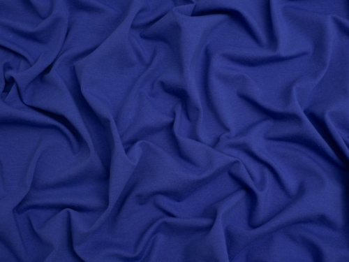 Minerva Core Range Cotton Lycra Jersey Stretch Knit Fabric Cobalt Blue