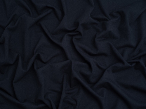 Minerva Core Range Cotton Lycra Jersey Stretch Knit Fabric Navy Blue