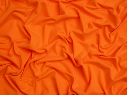 Minerva Core Range Cotton Lycra Jersey Stretch Knit Fabric Orange