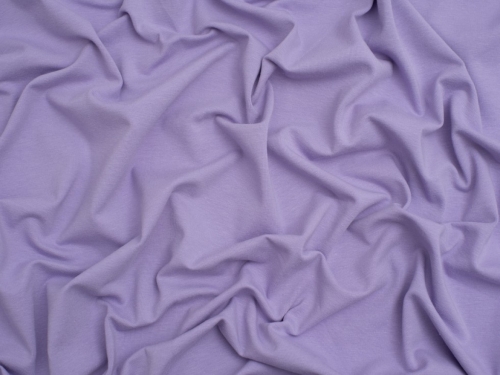 Minerva Core Range Cotton Lycra Jersey Stretch Knit Fabric Lavender