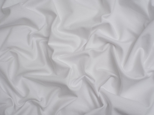 Minerva Core Range Cotton Lycra Jersey Stretch Knit Fabric White