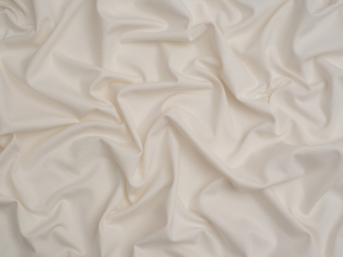 Minerva Core Range Cotton Lycra Jersey Stretch Knit Fabric Ivory