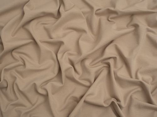Minerva Core Range Cotton Lycra Jersey Stretch Knit Fabric Cream