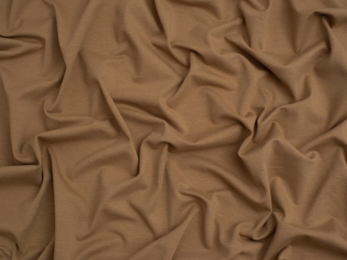 Minerva Core Range Cotton Lycra Jersey Stretch Knit Fabric Beige
