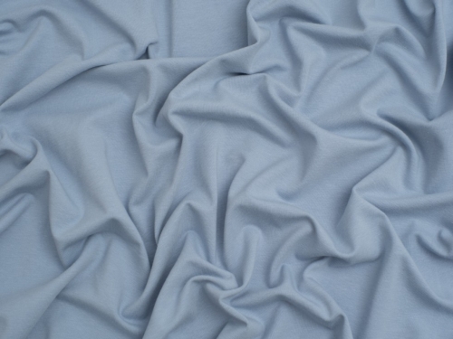 Minerva Core Range Cotton Lycra Jersey Stretch Knit Fabric Dusky Blue