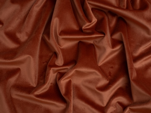 Minerva Core Range Matte Velvet Stretch Knit Fabric Rust