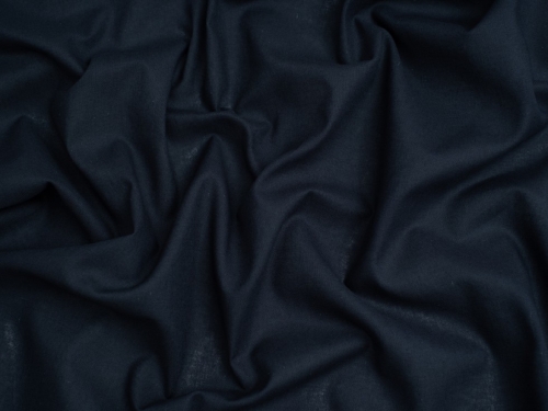Minerva Core Range 100% Cotton Broadcloth Fabric Navy Blue