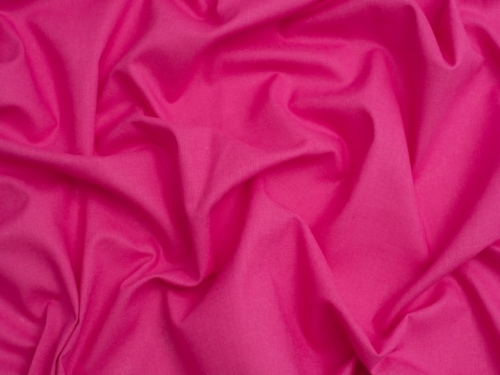 Minerva Core Range 100% Cotton Broadcloth Fabric Fuchsia Pink