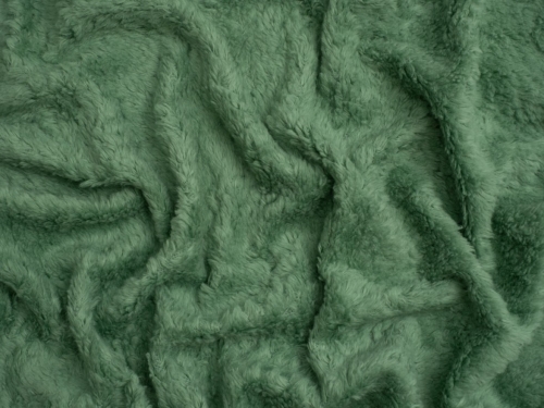 Minerva Core Range Cotton Sherpa Fleece Fur Fabric Mint Green