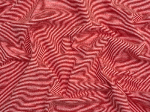 Minerva Core Range Tubular Ribbing Stretch Knit Fabric Bright Red