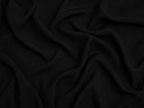 Minerva Core Range Viscose Poplin Fabric Jet Black