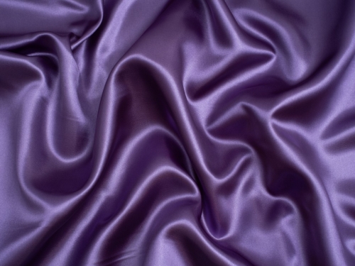 Minerva Core Range Soft Polyester Satin Fabric Purple