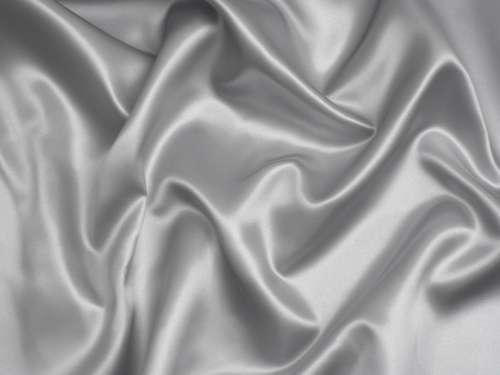 Minerva Core Range Soft Polyester Satin Fabric Silver