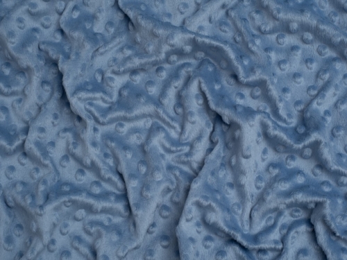 Minerva Core Range Embossed Dimple Plush Fleece Fabric Aqua