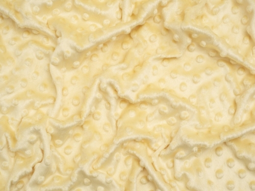 Minerva Core Range Embossed Dimple Plush Fleece Fabric Sunshine